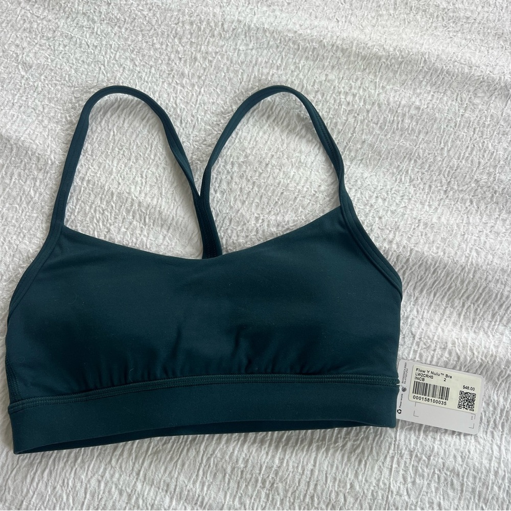 Women's Seamless Strappy Sports Bra in Deep Teal